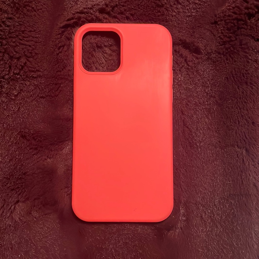 Pink Silicone iPhone 12/12 Pro Phone Case
